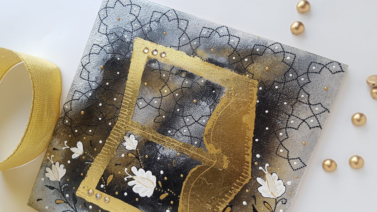 Beauty behind the veil MOUNTED ON WOOD