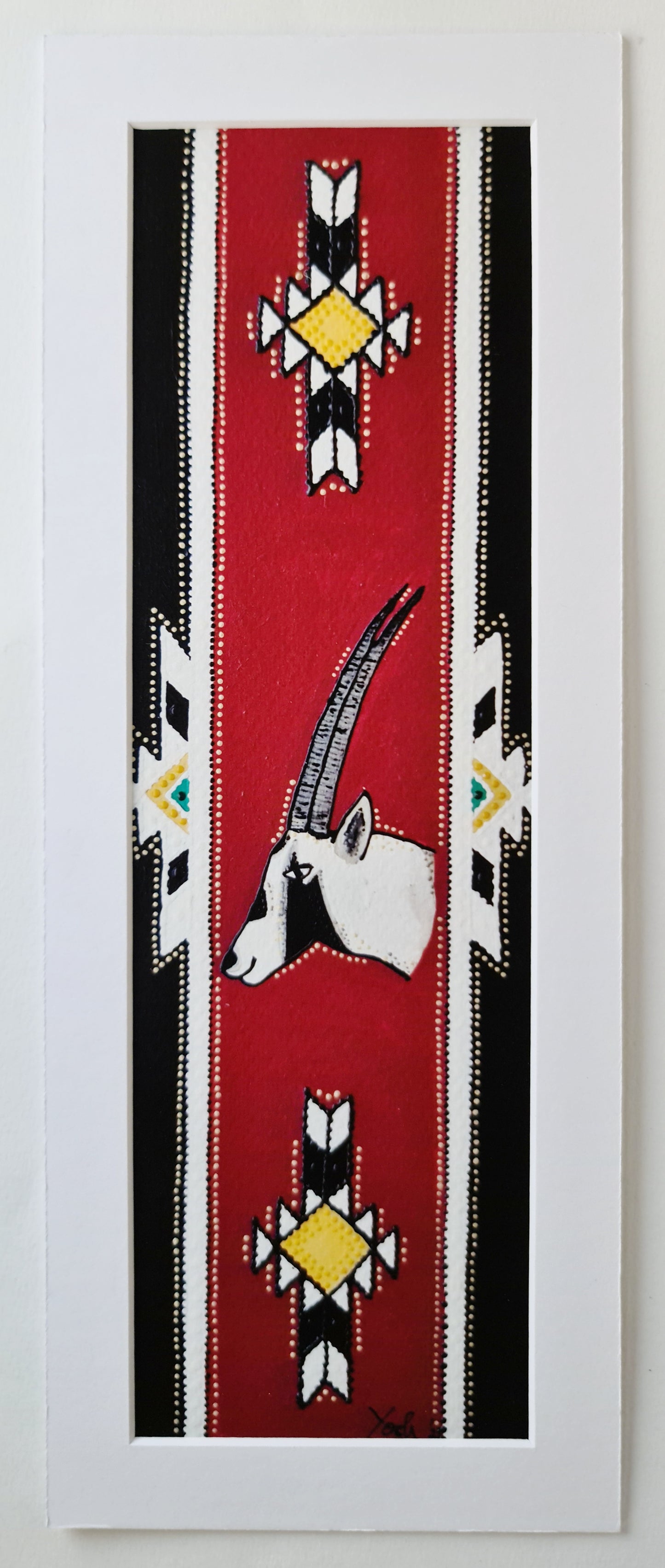 Oryx sadu design Tile - PRINT