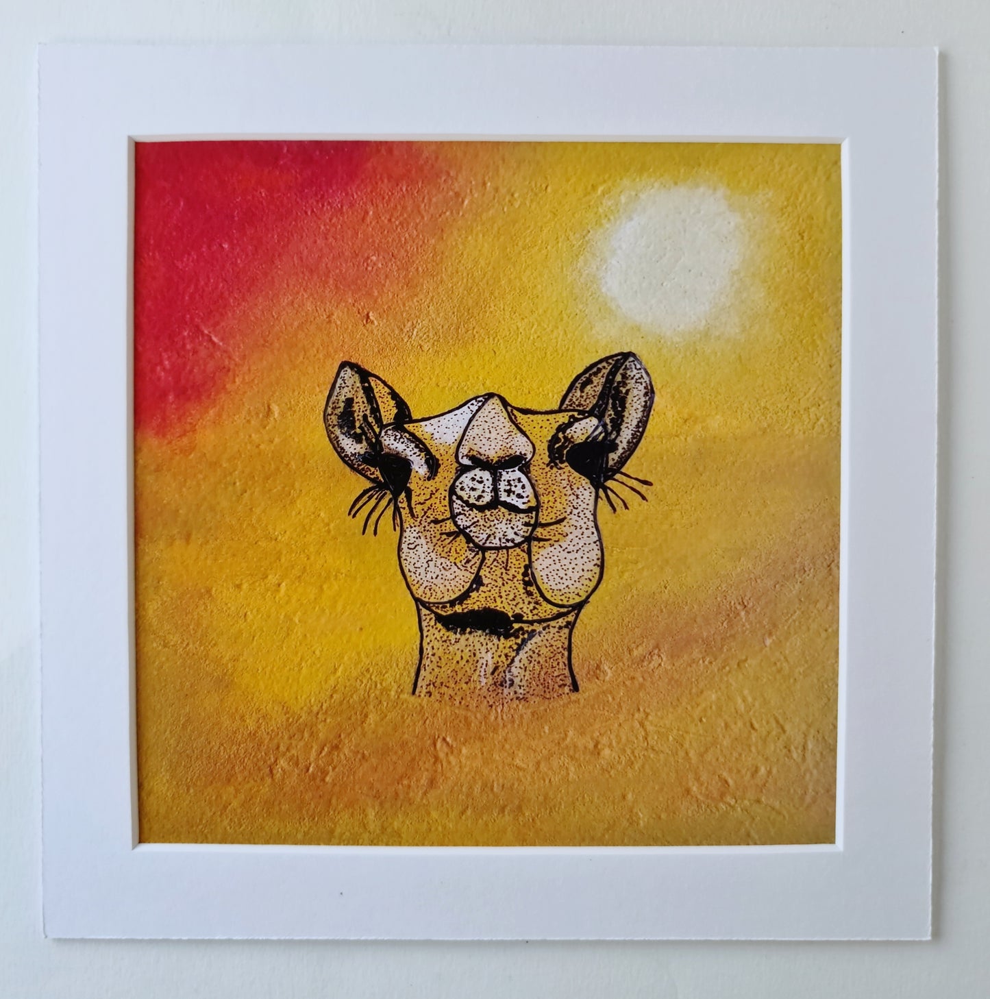 Camel in the desert - PRINT