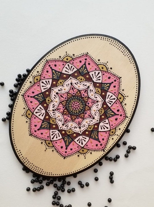 Pink hues mandala flower